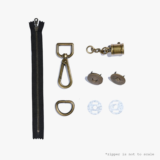 Arch Clutch Kit Hardware | Antique Brass