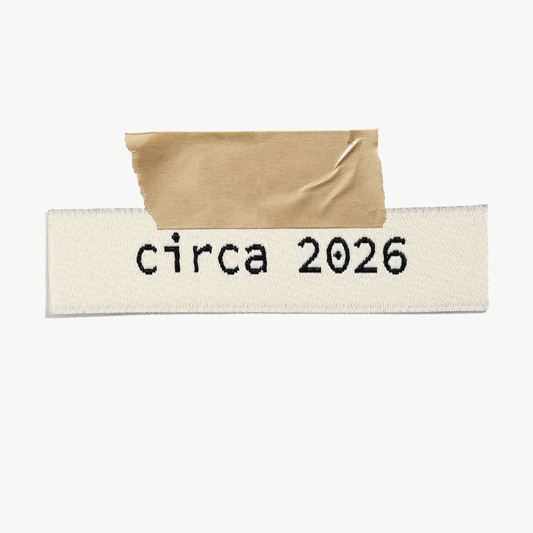 Circa 2026 Woven Labels | Case of 6 Units