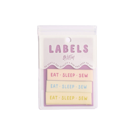 Eat Sleep Sew Woven Labels | Case of 6 Units