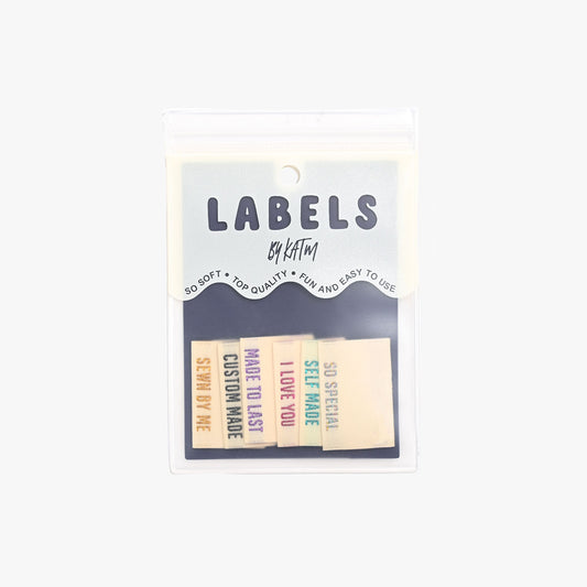 Metallic Side Seam (Cream) Woven Labels | Case of 6 units