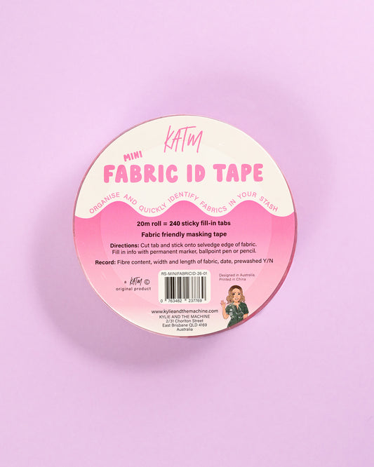 Mini Fabric ID Tape by KATM | Case of 6 Rolls