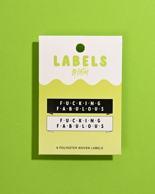 Fucking Fabulous Woven Labels | Case of 6 Units