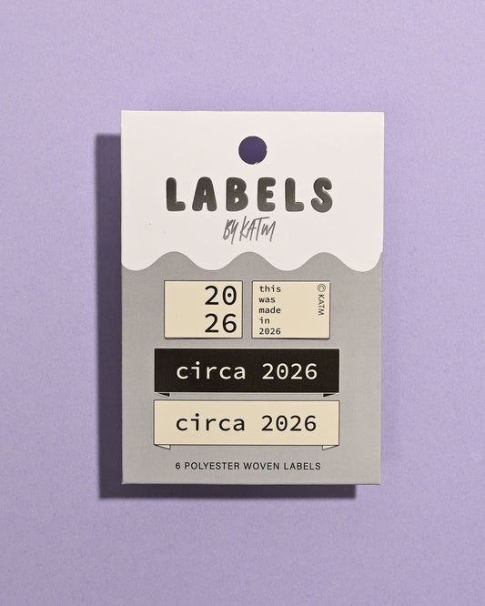 Circa 2026 Woven Labels | Case of 6 Units