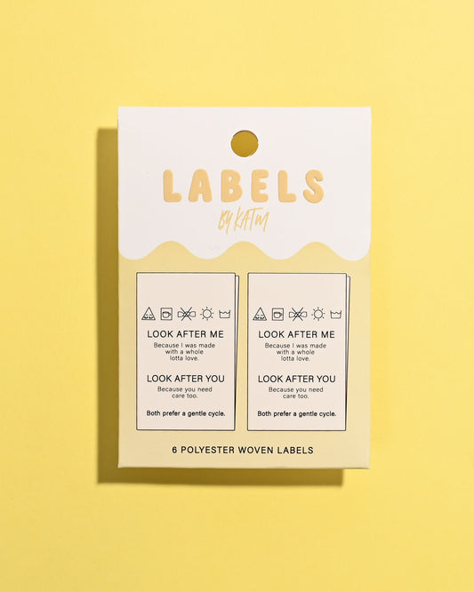 Look After Me, Look After You Woven Labels | Case of 6 units