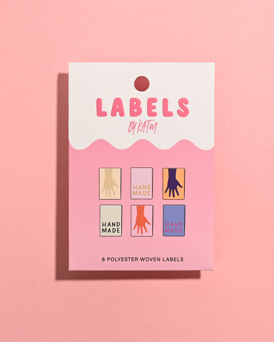 Metallic Mini Hands Woven Labels | Case of 6 units