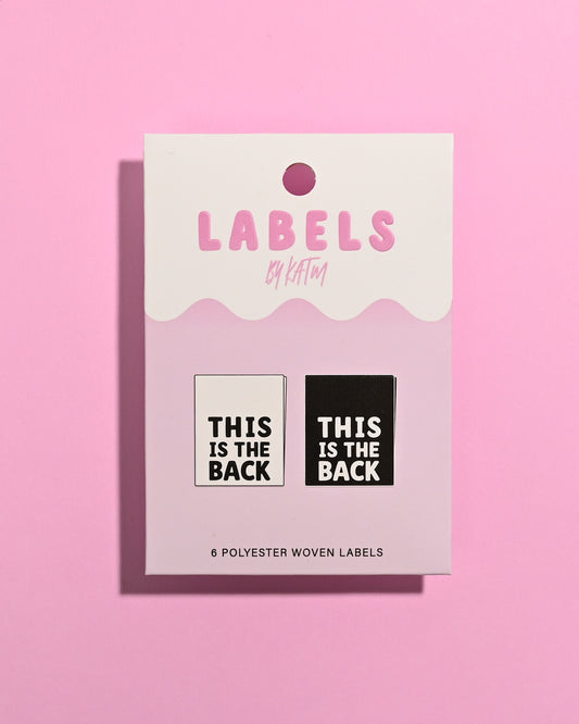 This is The Back Woven Labels | Case of 6 units