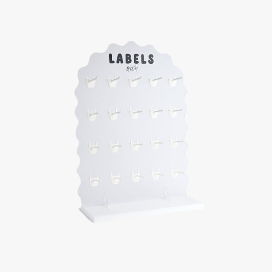 KATM Wave Label Stand | 20 hooks