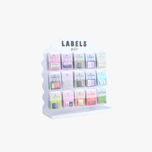 KATM Wave Label Stand | 15 hooks